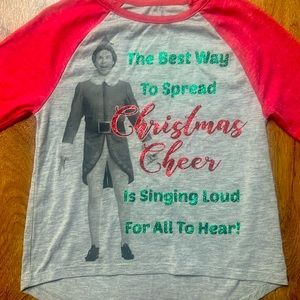 Buddy the Elf raglan size 6